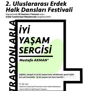 "İyi Yaşam İllüstrasyon Sergisi" Erdek'te Sanatseverlerle Buluştu